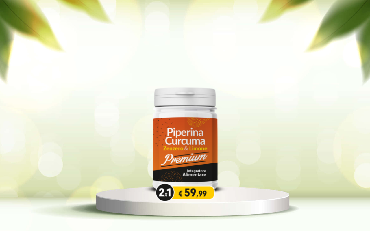 Prova Piperina e Curcuma Premium: detox naturale per intestino regolare e forma snella